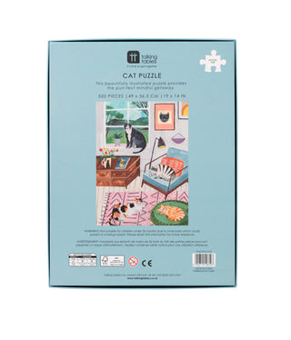 500 Piece Cat Jigsaw Puzzle and Poster