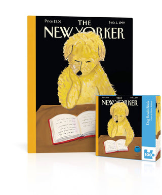 Dog Reads Book Mini - 100 Piece Mini Puzzle