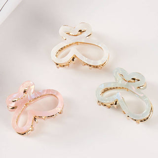 Butterfly Pearlized Claw Clips