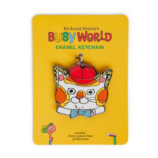 Huck Cat Enamel Keychain 3P4 x Richard Scarry®