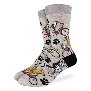 Dogs Riding Bikes Socks