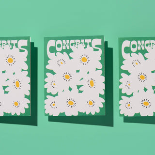 Congrats Poppies Greeting Card