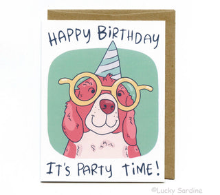 Happy Birthday, It's Party Time Greeting Card