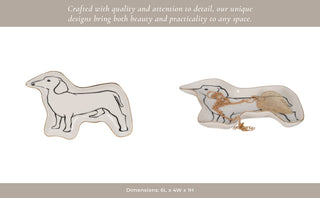 Ceramic Wiener Dog Trinket Tray