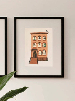 New York Brownstone Print