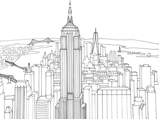 Color New York City Coloring Book