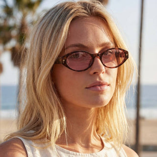 Slim Oval Cat Eye Sunglasses