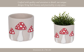 Amanita Mushroom Planter