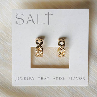 Stud Post Hoop Earrings