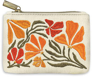 Flower Market Poppy Coin Pouch