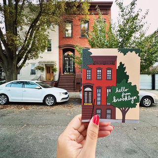 Brooklyn Brownstone Greeting Card 