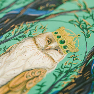 Enchanted Crowned Owl Cameo 500-Piece Puzzle