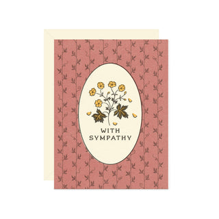 With Sympathy Wildflower Greeting Card