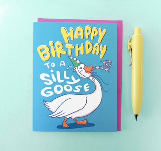 Silly Goose Greeting Card