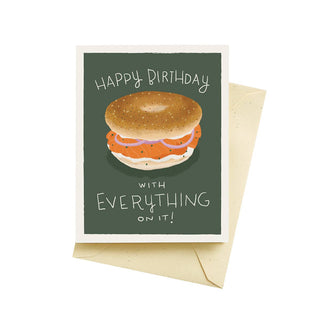 Bagel Birthday Greeting Card
