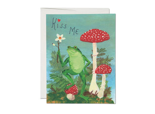 Kiss Me Frog Greeting Card
