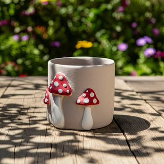 Amanita Mushroom Planter