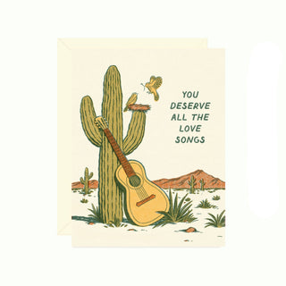 Guitar Love Songs Greeting Card