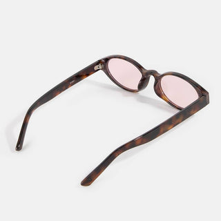 Slim Oval Cat Eye Sunglasses