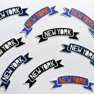 New York Banner Sticker