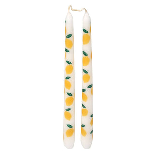 Lemon Taper Dinner Candles - 2 Pack