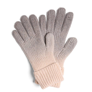 Gradient Cable Knitted Cuff Gloves