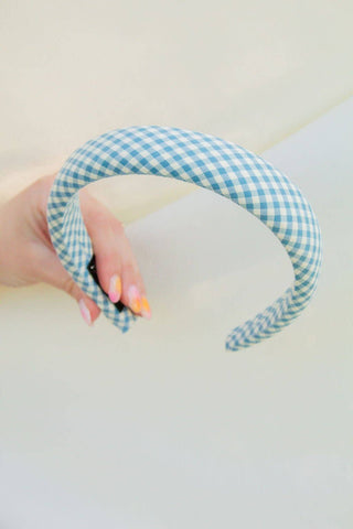 Red Checked Headband