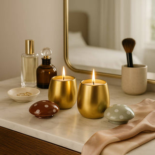 Fig & Apricot Soy Wax Mushroom Scented Candle
