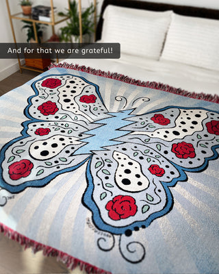 Grateful Dead Sunset Bear Women's Stripes Zip Hoodie