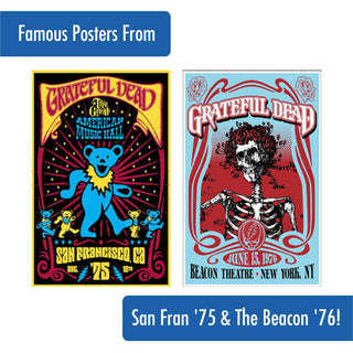 Grateful Dead Drinking Glasses: Live on Tour