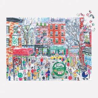 Christmas in Greenwich Village 1000 Piece Puzzle
