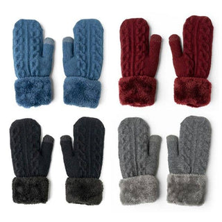 Cozy Cable Knit Mittens