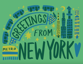 Greetings From New York Greeting Card