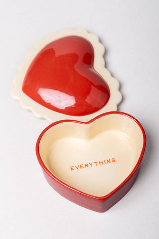 Heart Ceramic Trinket Box