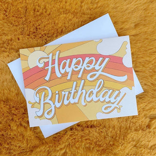 Happy Birthday Yellow Card