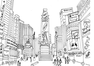 Color New York City Coloring Book