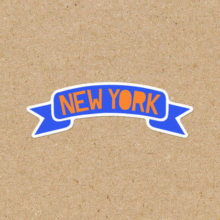 New York Banner Sticker