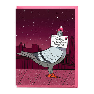 New York Pigeon Holiday Card