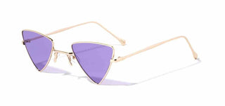 Metallic Triangle Sunglasses