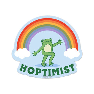 Hoptimist Frog Sticker