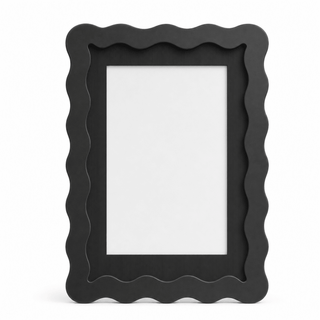 Wavy-Edge Glass Photo Frame