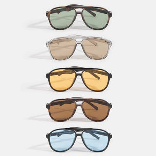 Double Bridge Pilot Style Sunglasses