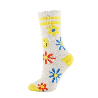Happy Times | Women's Funny Soft Fuzzy Socks