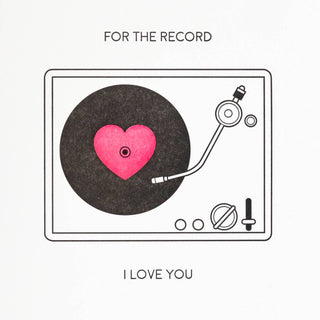 For the Record Greeting Card