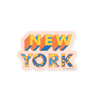 NYC Graphic Type Sticker