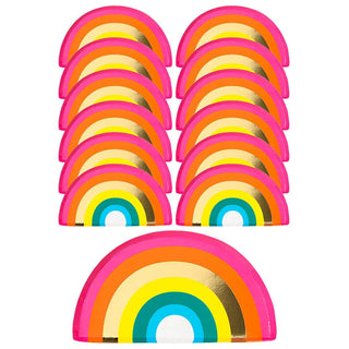 Rainbow Shaped Paper Plates