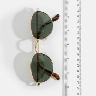 Classic Oval Metal Frame Sunglasses