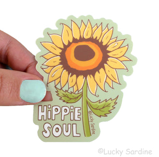Hippie Soul Sunflower Sticker
