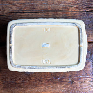 Vintage McCoy Basket Weave Baking Loaf Pan 1101