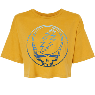 Grateful Dead Blue Stripes Stealie Crop T